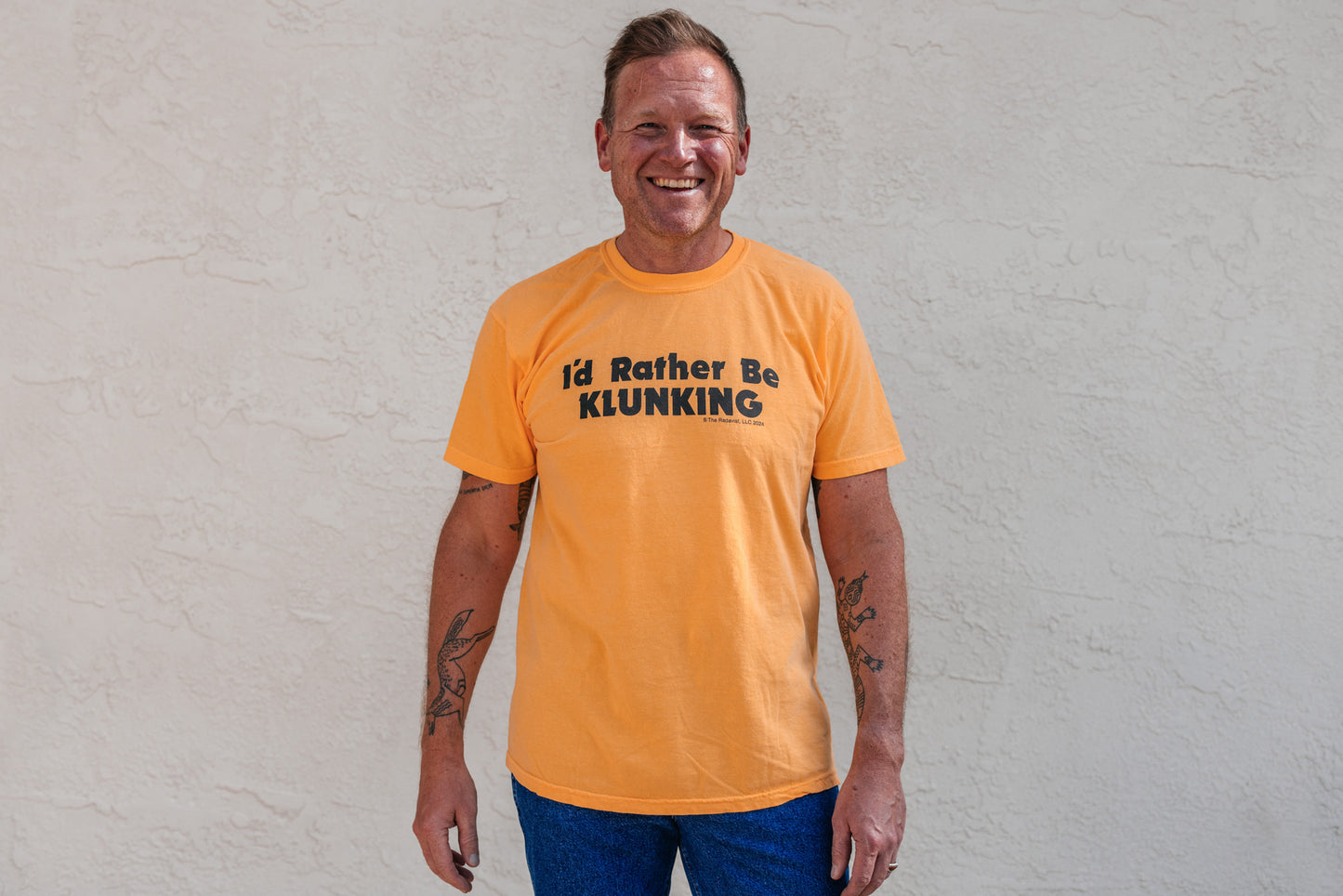 T-Shirt - I'd Rather Be Klunking - Obsidian and Sunset