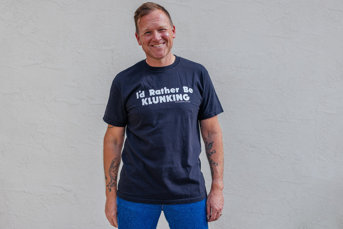 T-Shirt - I'd Rather Be Klunking - Obsidian and Sunset