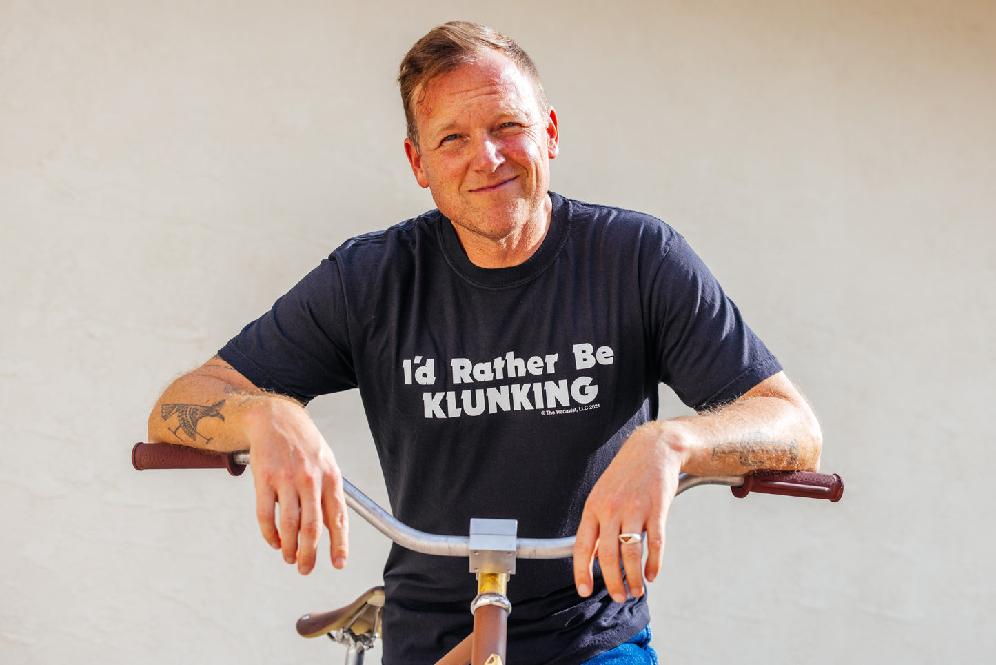 T-Shirt - I'd Rather Be Klunking - Obsidian and Sunset