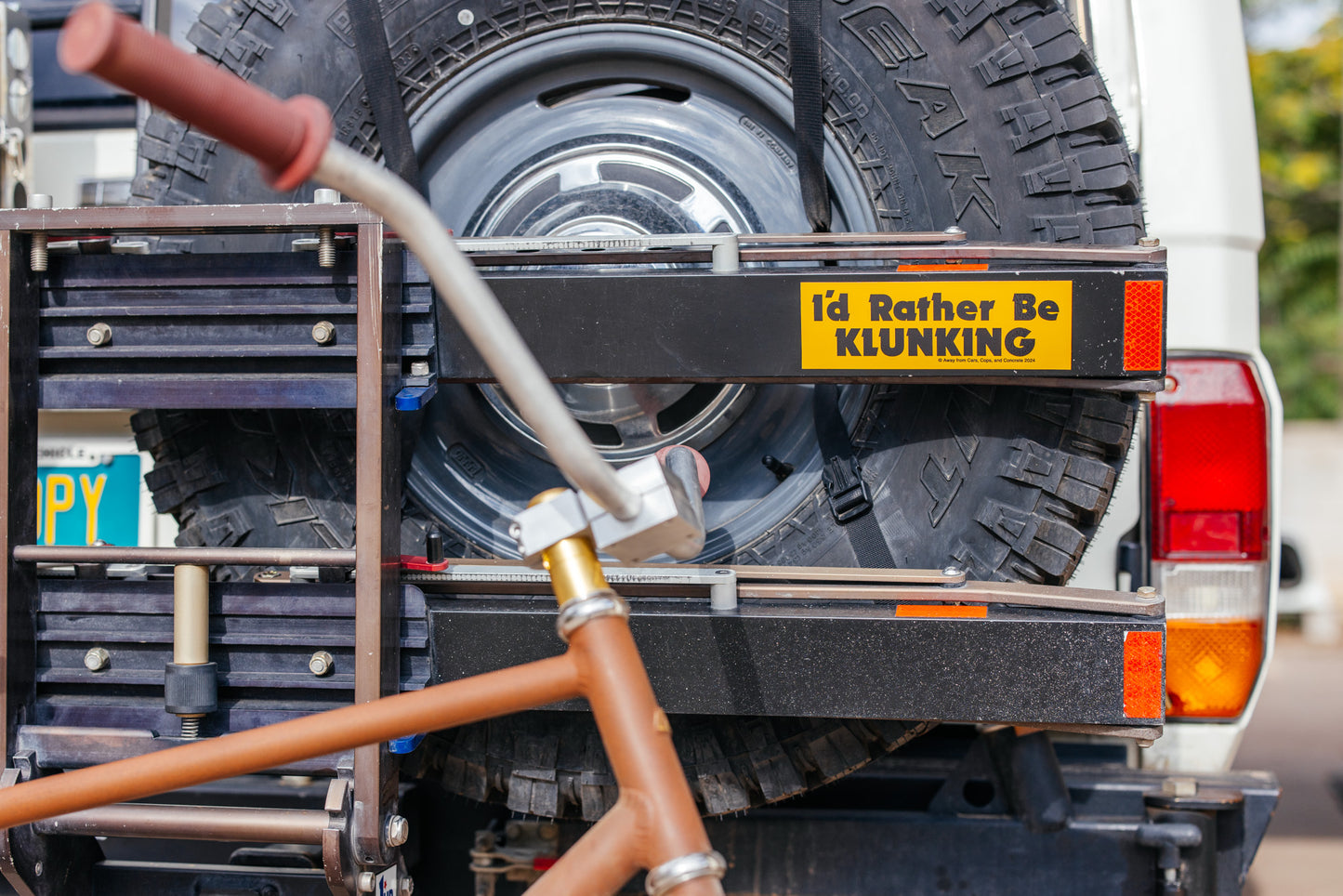 Sticker - I'd Rather Be Klunking - Gold