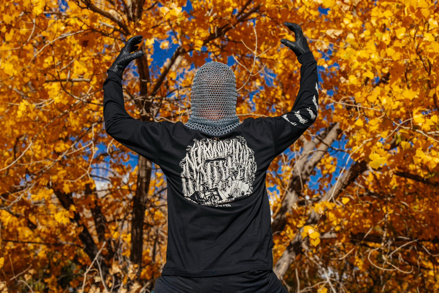 T-Shirt - Long Sleeve - Necronomicog Nature is Metal - Black