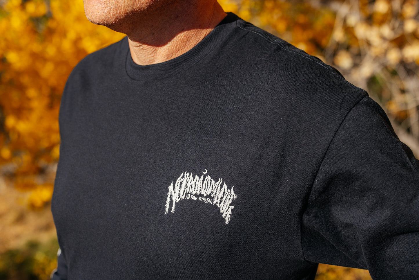 T-Shirt - Long Sleeve - Necronomicog Nature is Metal - Black