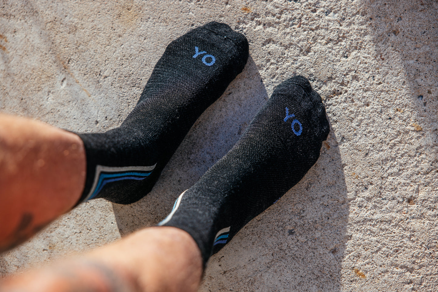 Socks - YO - Charcoal