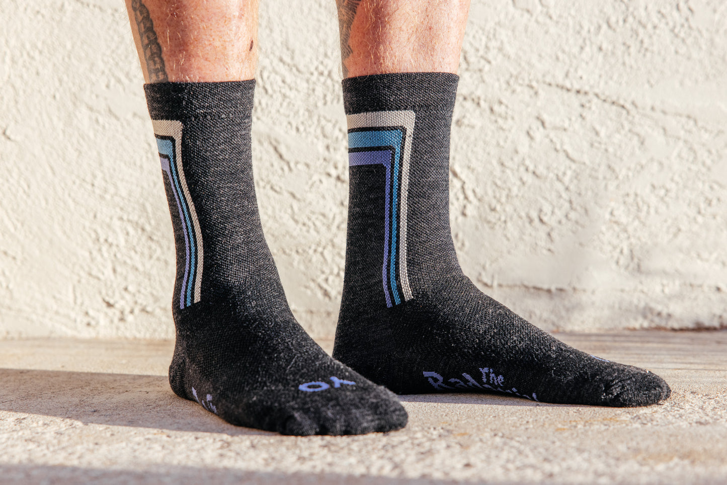 Socks - YO - Charcoal